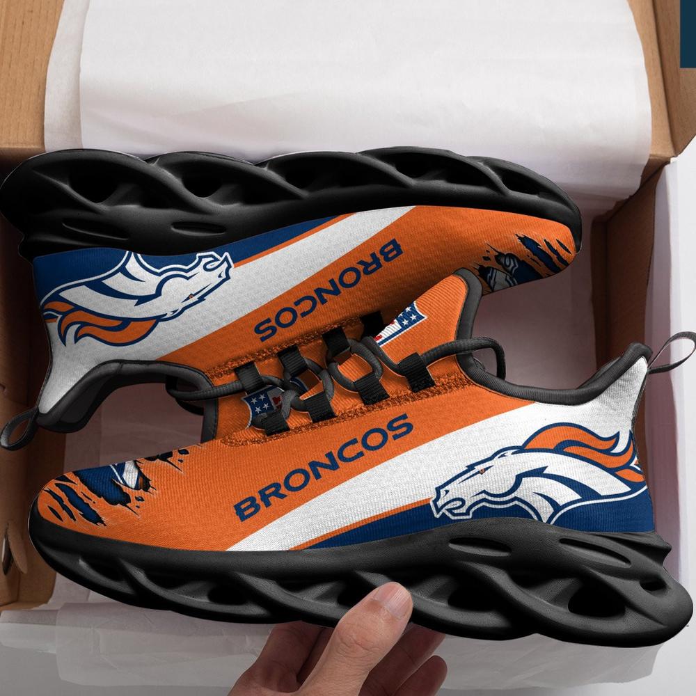 Denver Broncos Max Soul Shoes Sneakers for Men And Women – NFL Football Fan Shoes, Team Sneakers - Image 4
