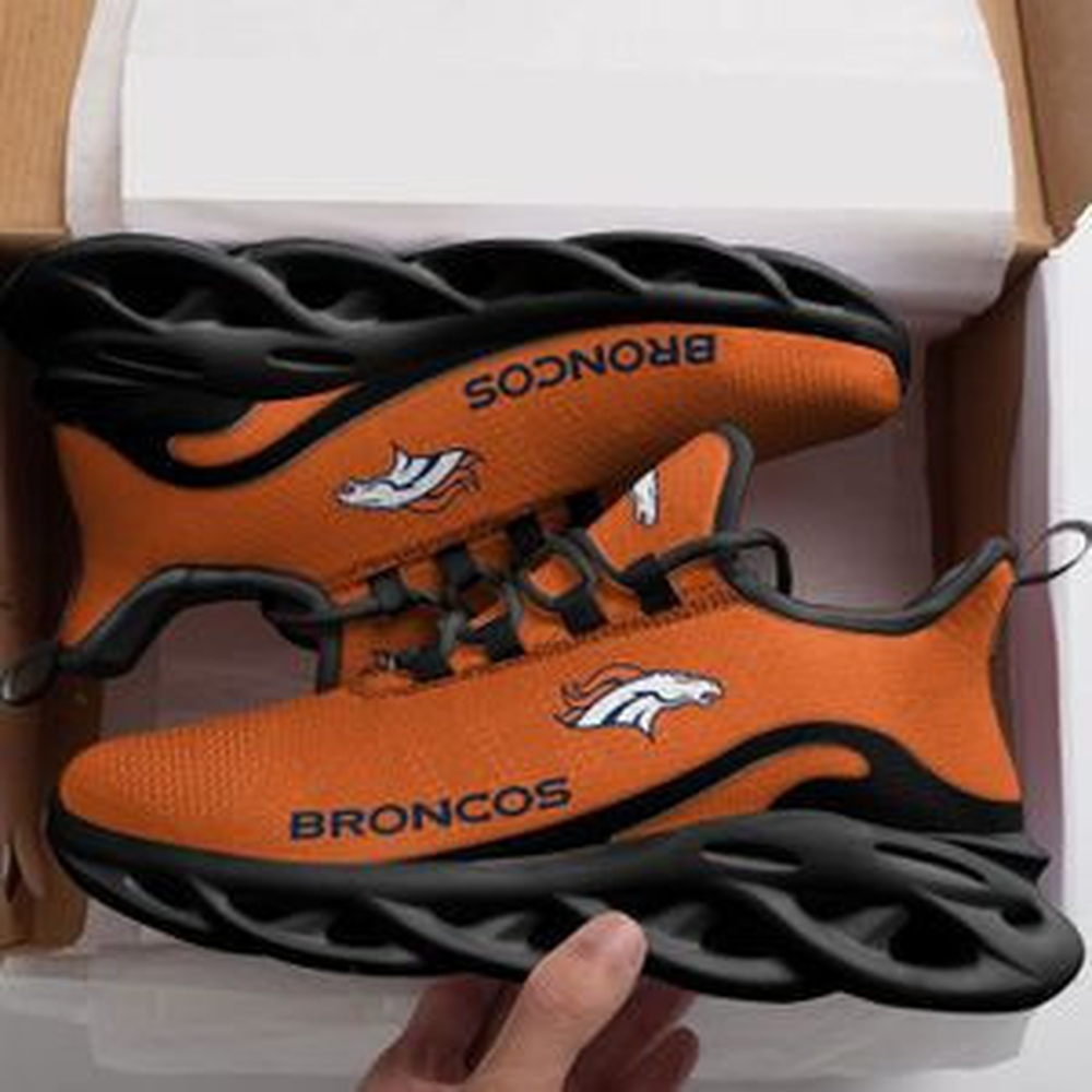 Denver Broncos Max Soul Shoes Sneakers for Men And Women – NFL Football Fan Shoes, Team Sneakers