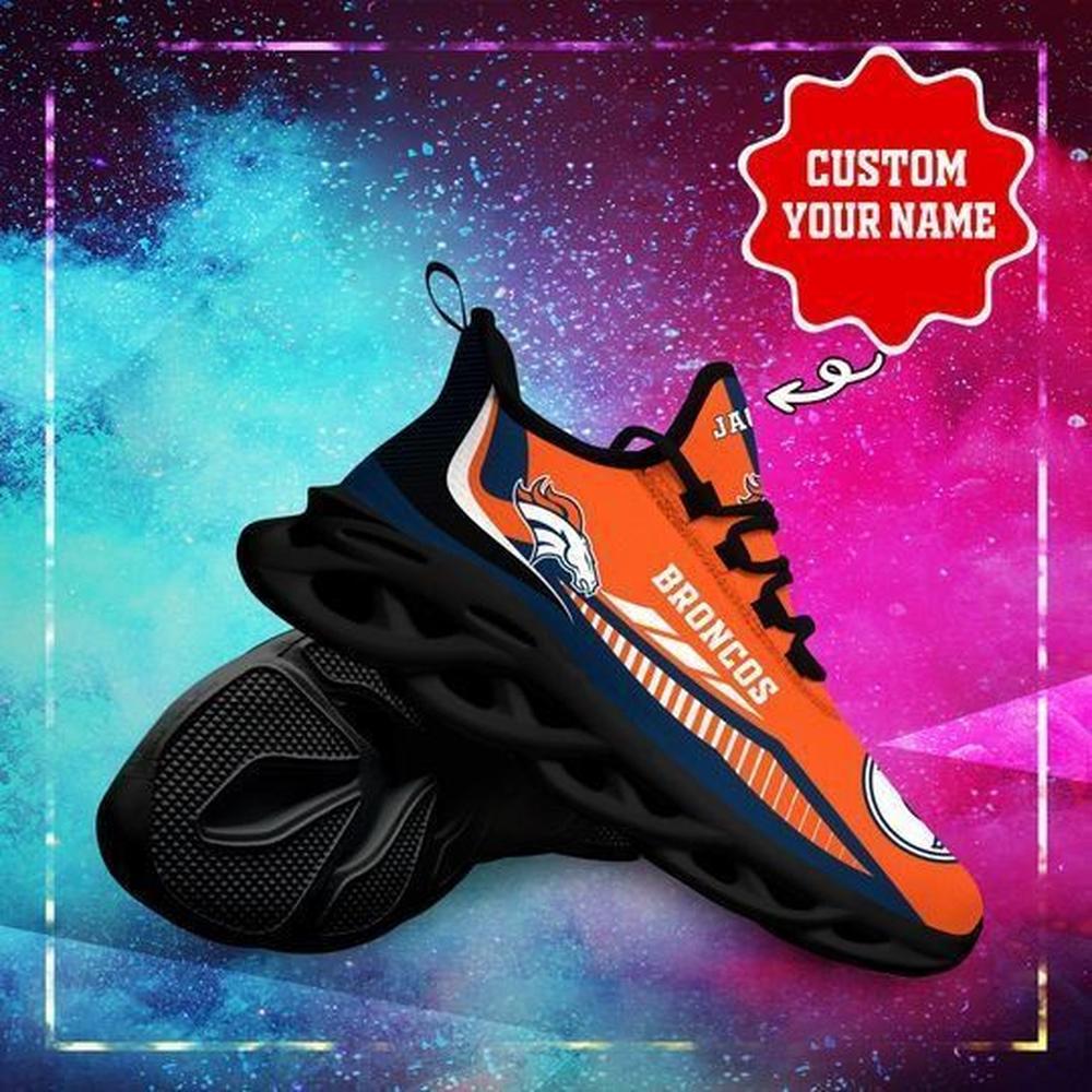 Denver Broncos Max Soul Shoes Sneakers for Men And Women – NFL Football Fan Shoes, Team Sneakers - Image 4