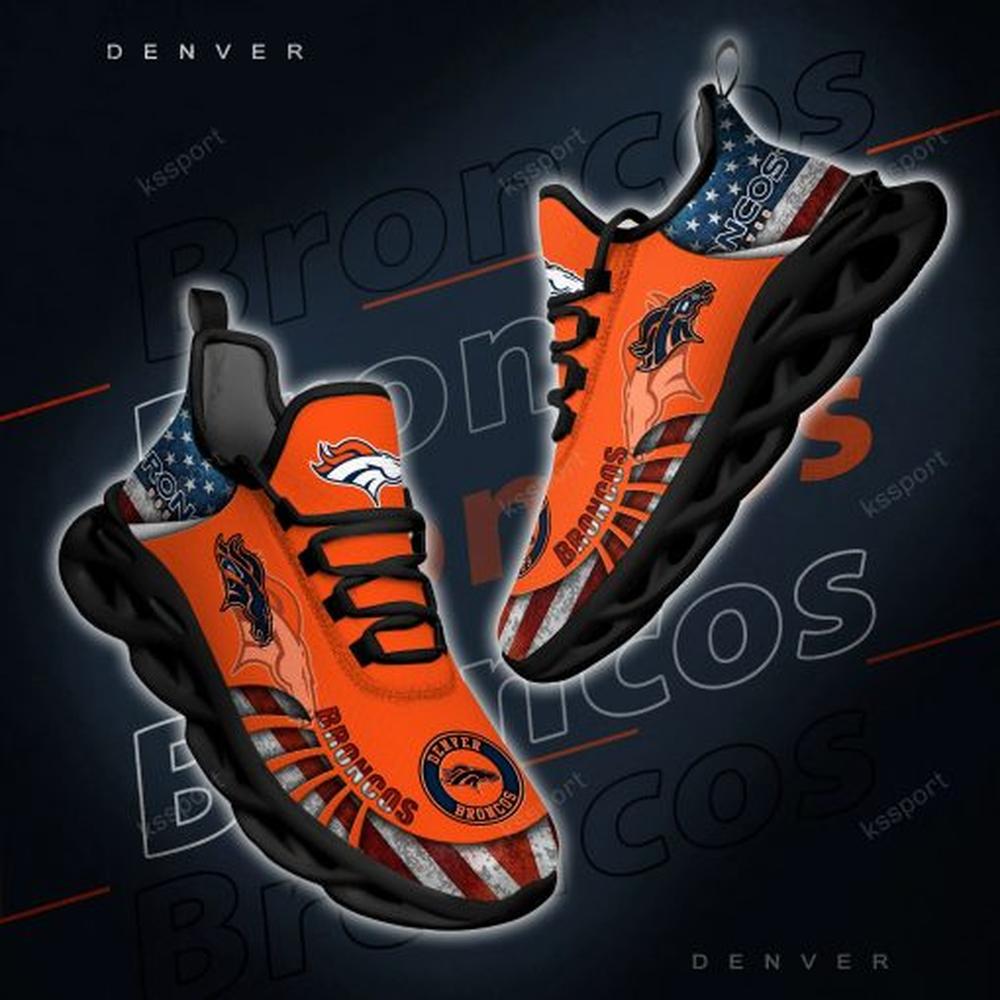 Denver Broncos Max Soul Shoes Sneakers for Men And Women – NFL Football Fan Shoes, Team Sneakers - Image 5