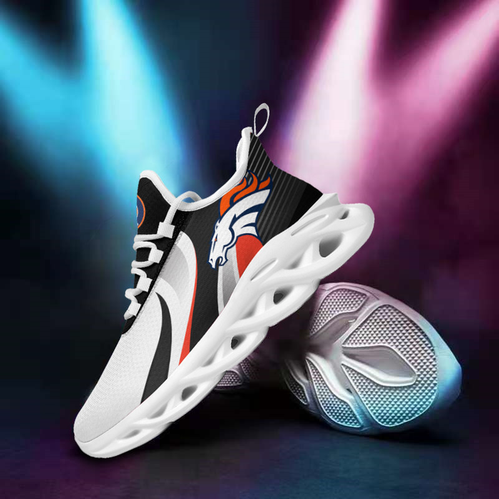Denver Broncos Max Soul Shoes Sneakers for Men And Women – NFL Football Fan Shoes, Team Sneakers