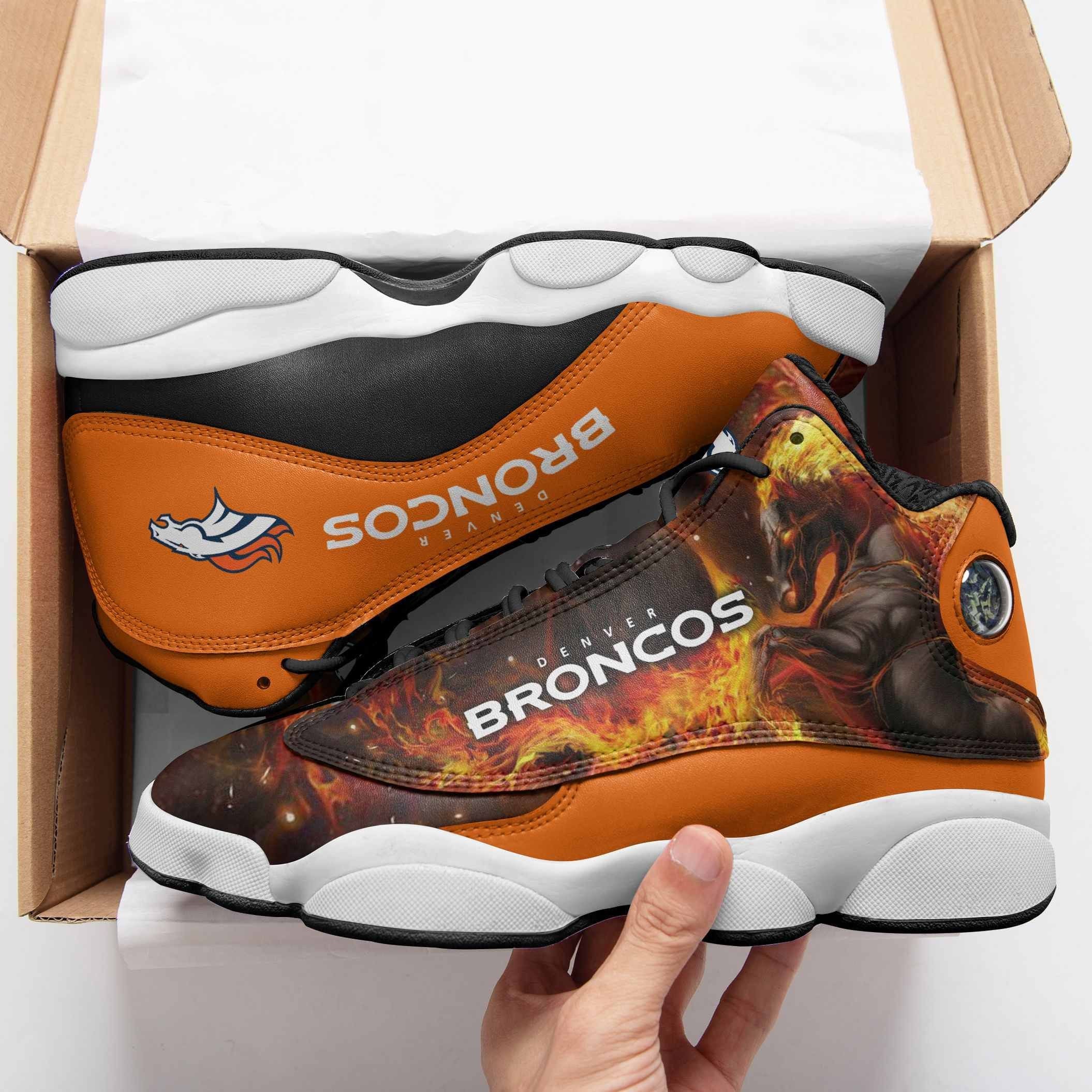 Denver Broncos NFL JD13 Sneakers Shoes for Men & Women | Custom Fan Gift