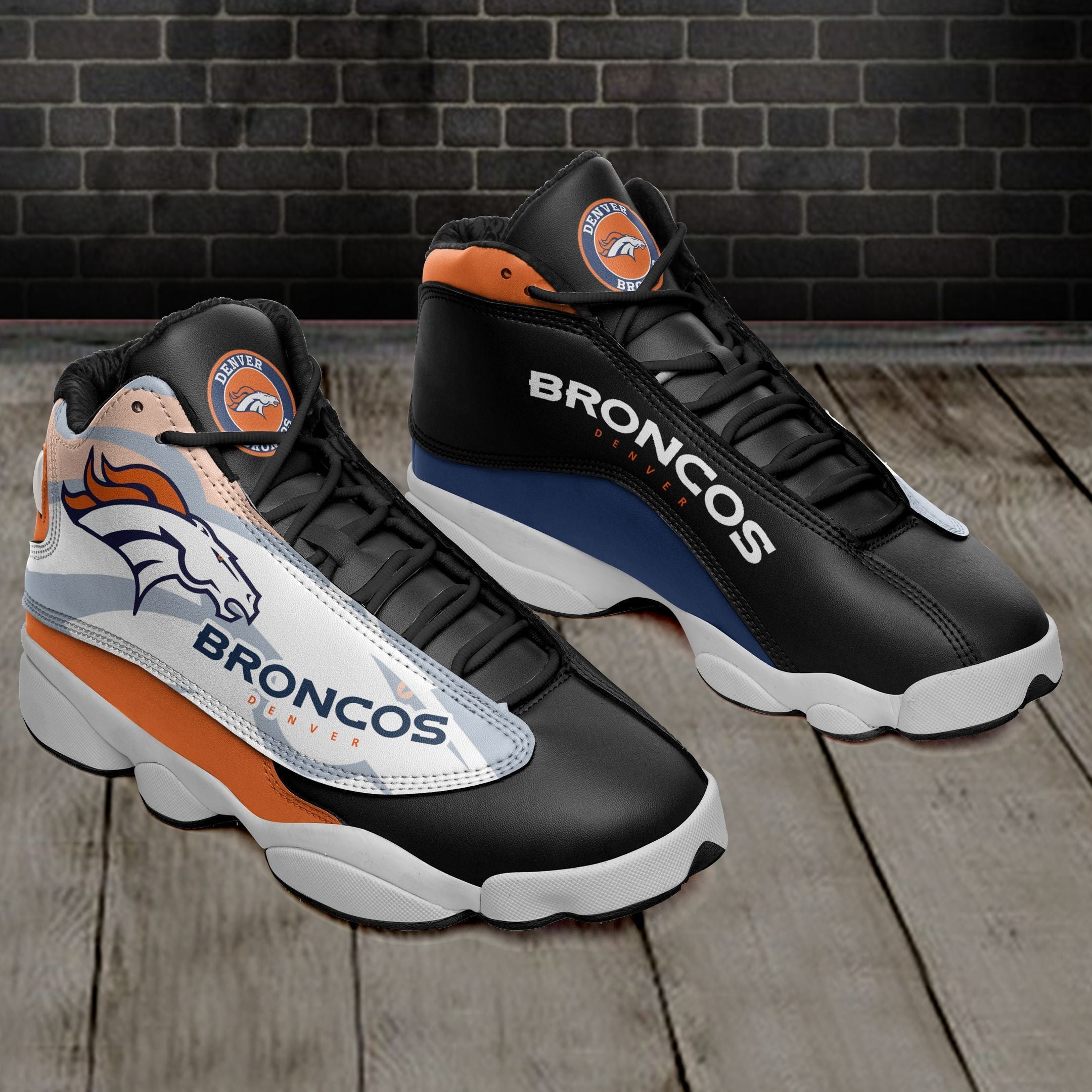 Denver Broncos NFL JD13 Sneakers Shoes for Men & Women | Custom Fan Gift