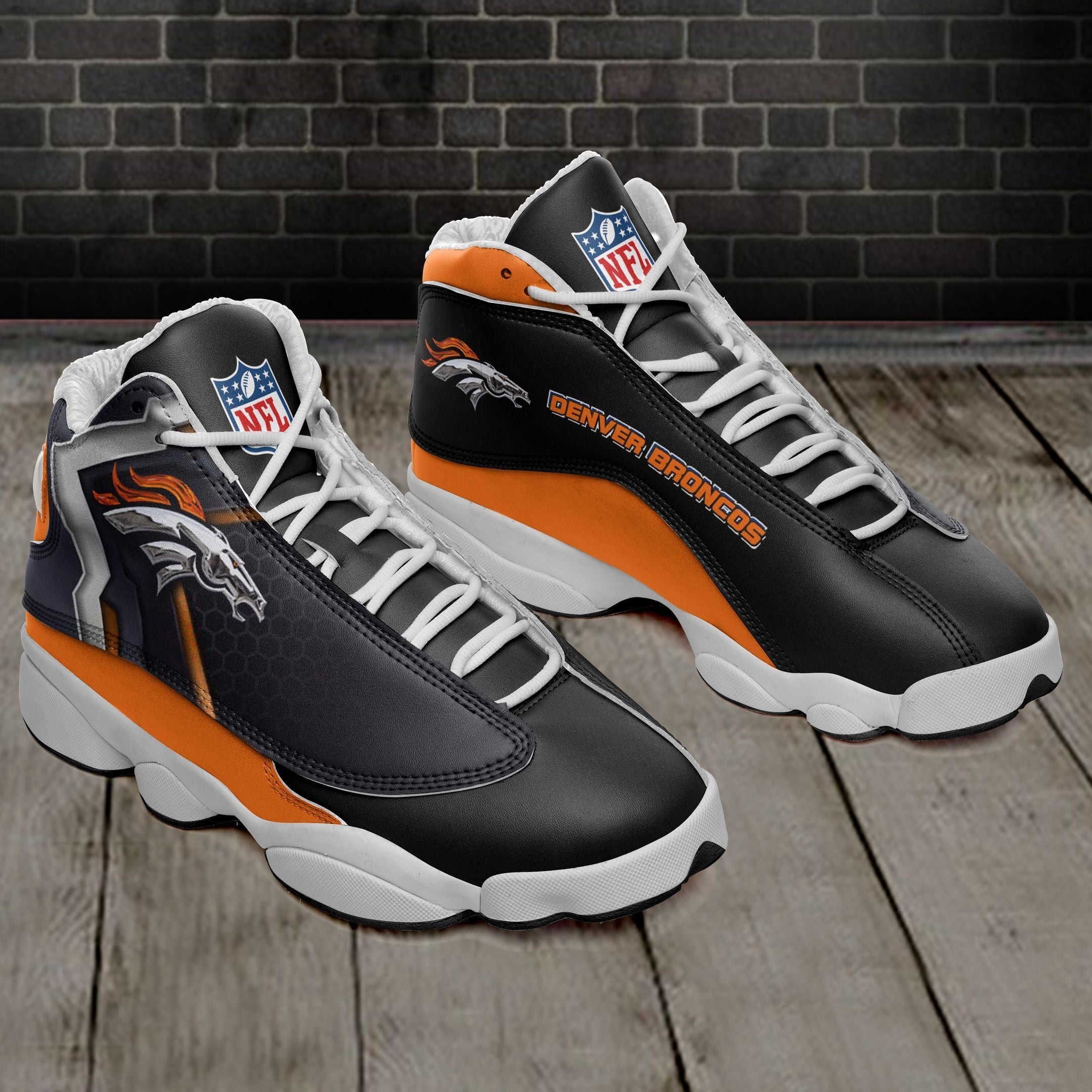 Denver Broncos NFL JD13 Sneakers Shoes for Men & Women | Custom Fan Gift