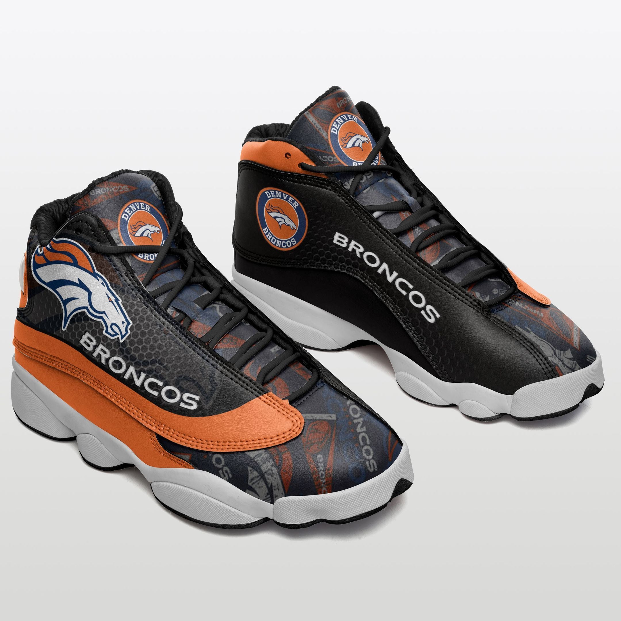 Denver Broncos NFL JD13 Sneakers Shoes for Men & Women | Custom Fan Gift