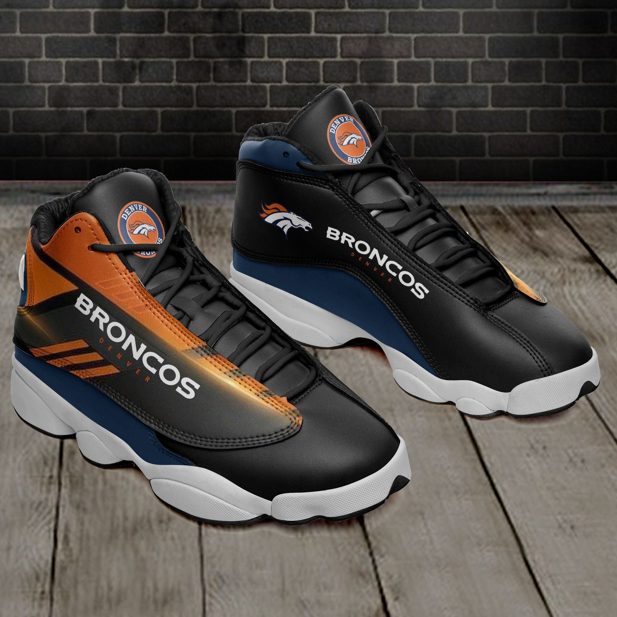 Denver Broncos NFL JD13 Sneakers Shoes for Men & Women | Custom Fan Gift