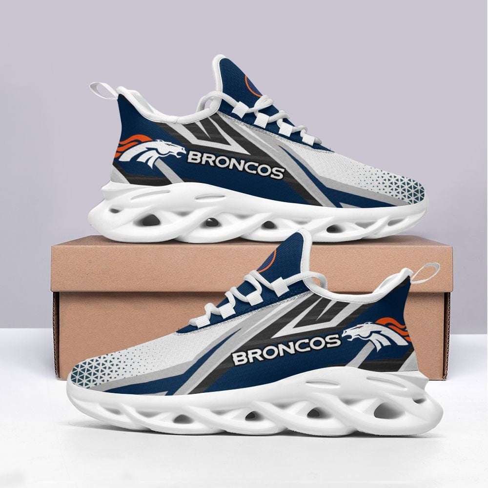 Denver Broncos NFL Max Soul Shoes Sneakers for Men And Women – NFL Football Fan Shoes, Team Sneakers