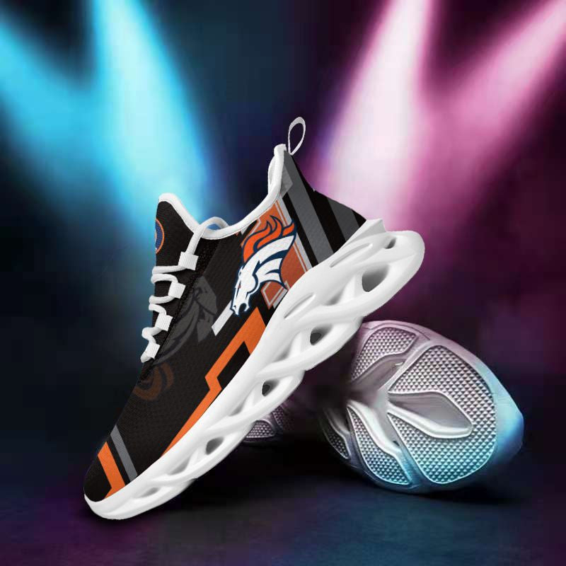 Denver Broncos NFL Max Soul Shoes Sneakers for Men And Women – NFL Football Fan Shoes, Team Sneakers