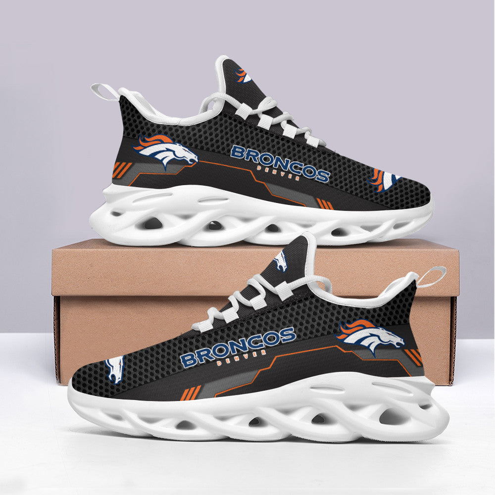 Denver Broncos NFL Max Soul Shoes Sneakers for Men And Women – NFL Football Fan Shoes, Team Sneakers