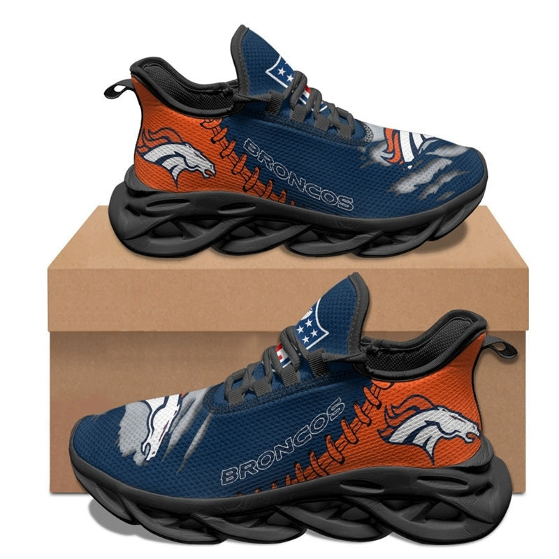 Denver Broncos NFL Max Soul Shoes Sneakers for Men And Women – NFL Football Fan Shoes, Team Sneakers