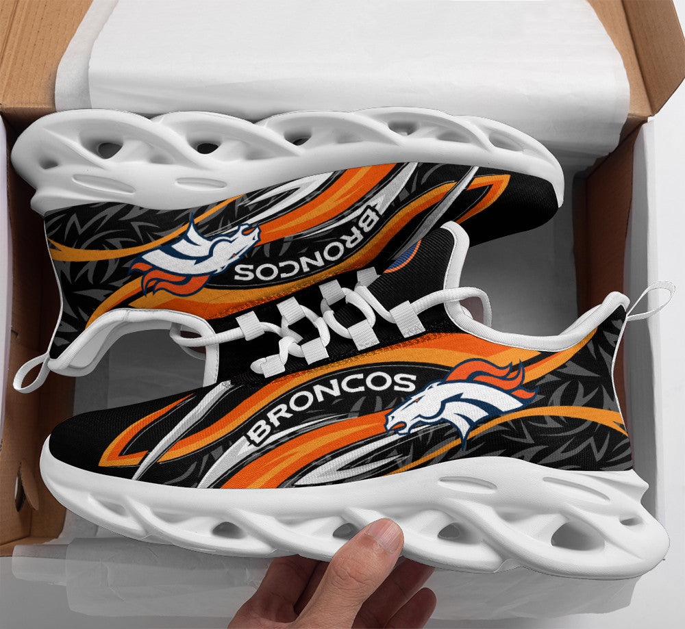 Denver Broncos NFL Max Soul Shoes Sneakers for Men And Women – NFL Football Fan Shoes, Team Sneakers