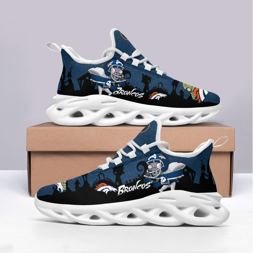 Denver Broncos NFL Max Soul Shoes Sneakers for Men And Women – NFL Football Fan Shoes, Team Sneakers