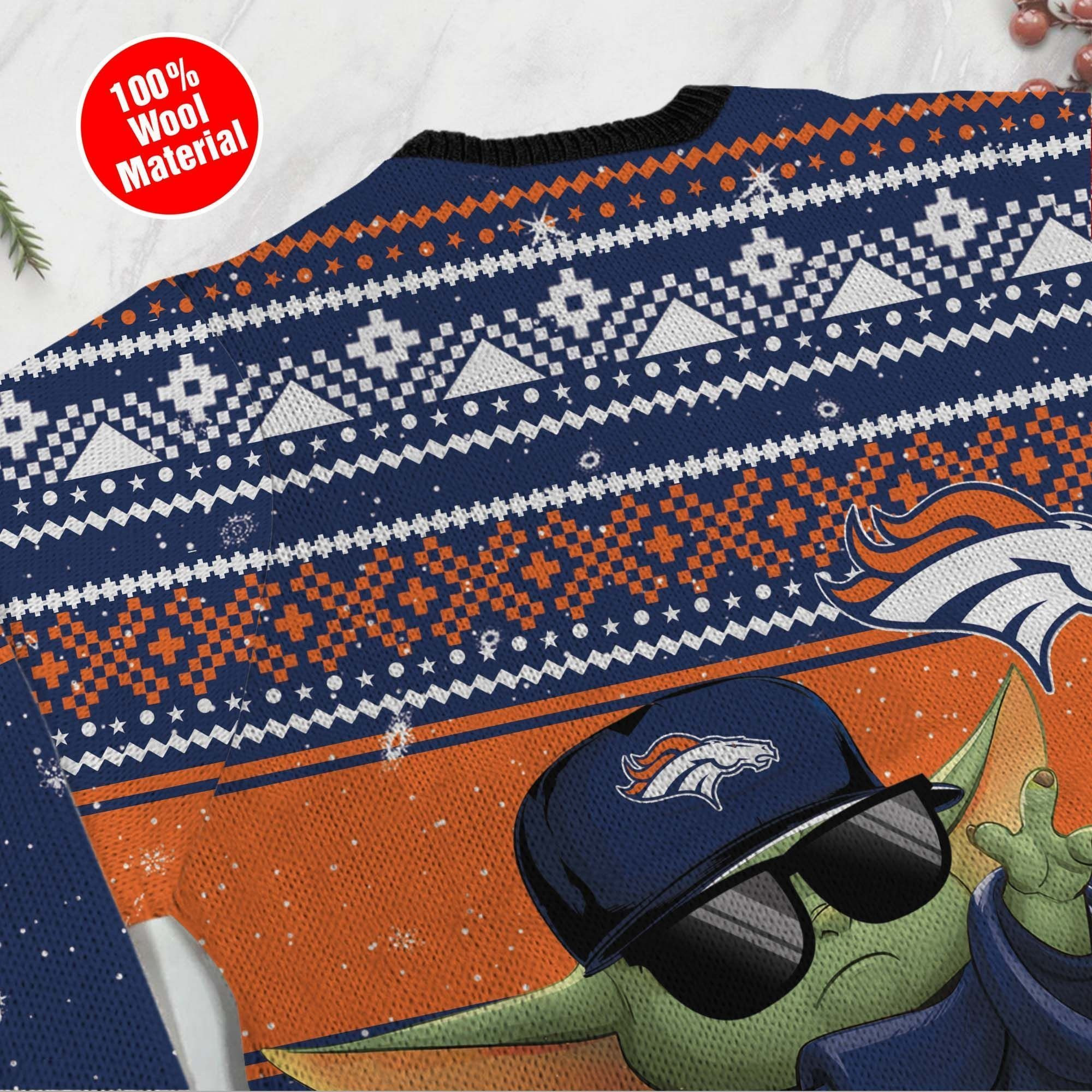 Denver Broncos Sweater Ugly Christmas Sweater, Perfect Holiday Gift - Image 5