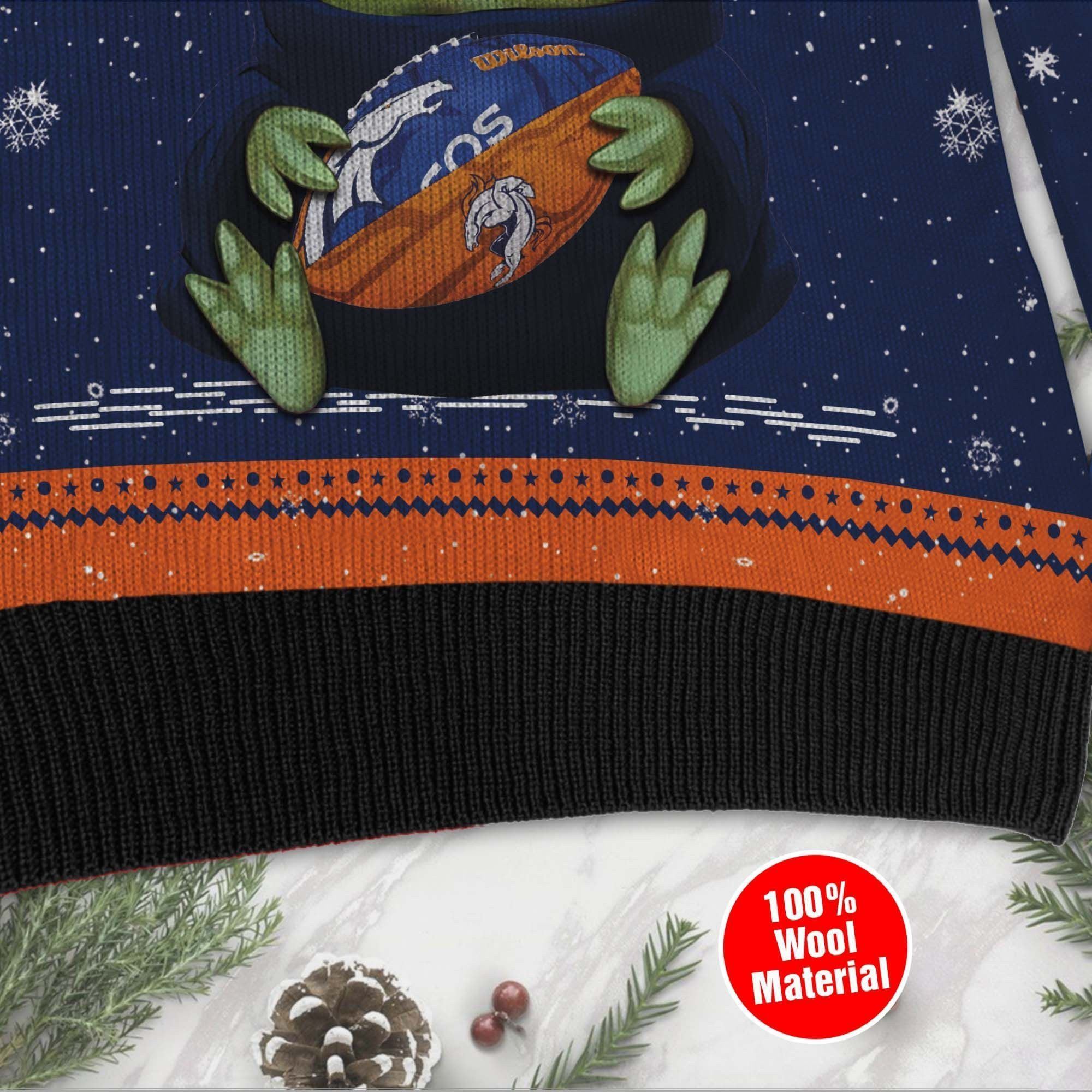 Denver Broncos Sweater Ugly Christmas Sweater, Perfect Holiday Gift - Image 4
