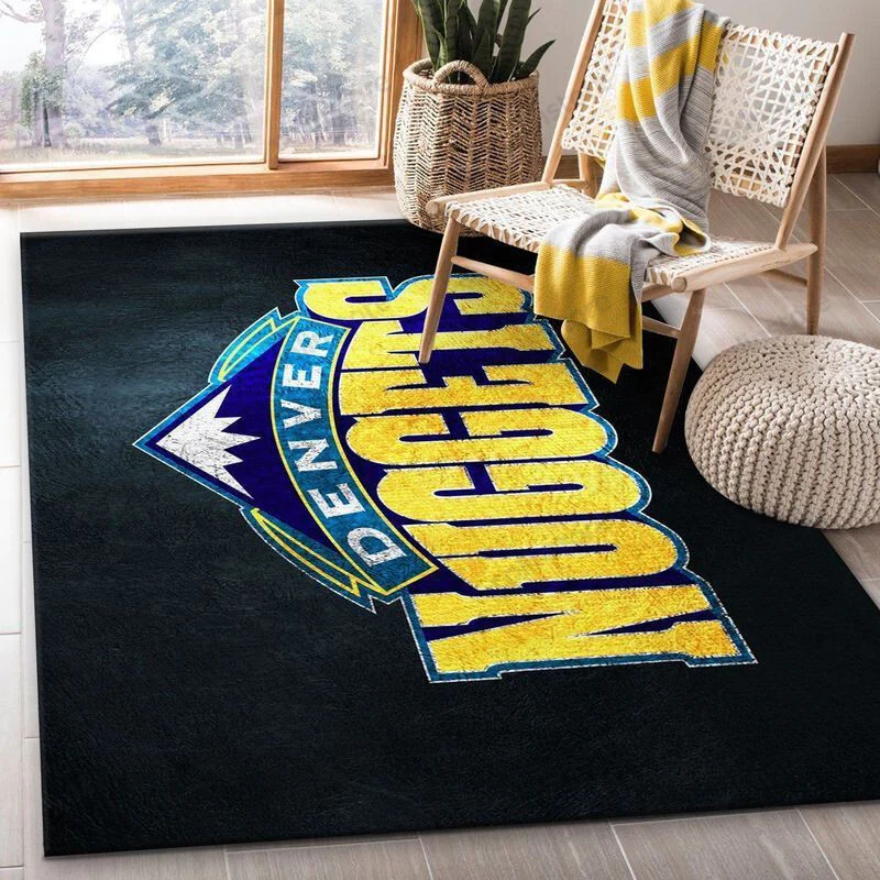 Denver Nuggets 3 3D Rectangle Area Rug – Full Print Carpet For Living Room & Bedroom Home Decor