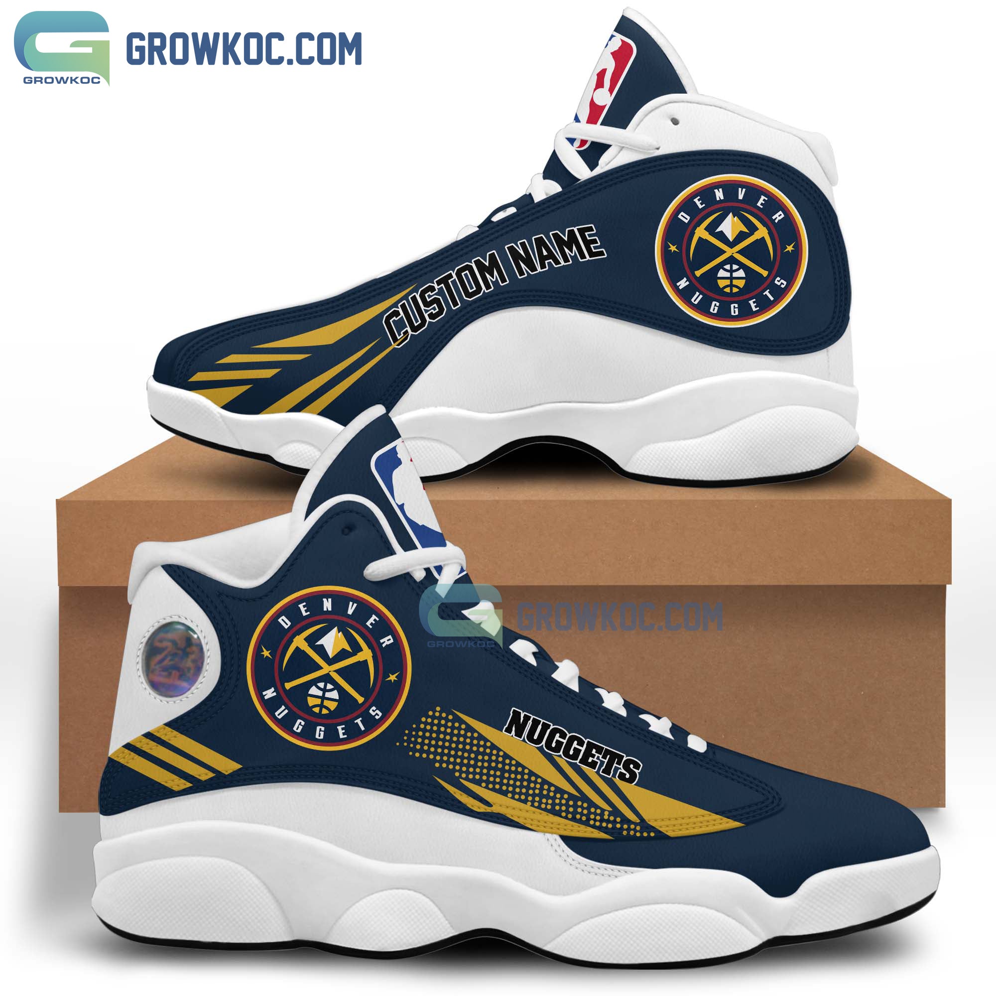 Denver Nuggets JD13 Sneakers Shoes for Men & Women | Custom Fan Gift