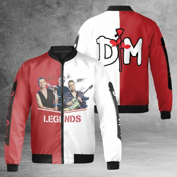 Depeche Mod Legends Bomber Jacket | Streetwear Jacket for Men & Women | Fan Gift