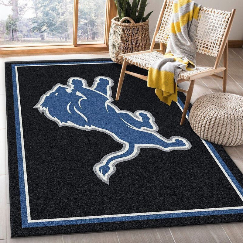 Detroit Lions 22 3D Rectangle Area Rug – Full Print Carpet For Living Room & Bedroom Home Decor