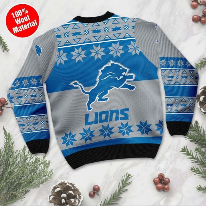 Detroit Lions Christmas For Fans Ugly Christmas Sweater, Perfect Holiday Gift