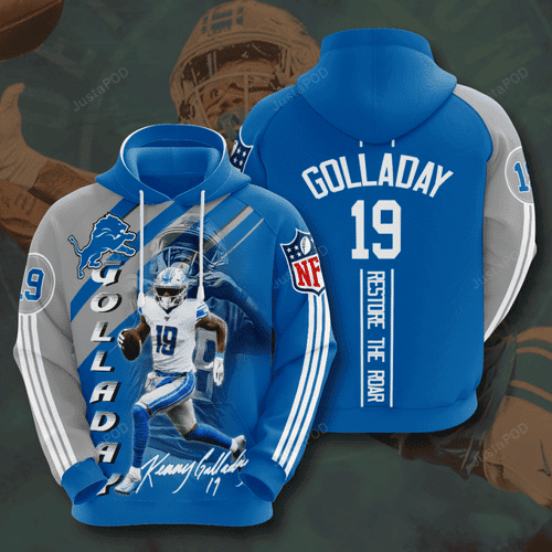 Detroit Lions Kenny Golladay 3D All Over Print Hoodie & Zip Hoodie