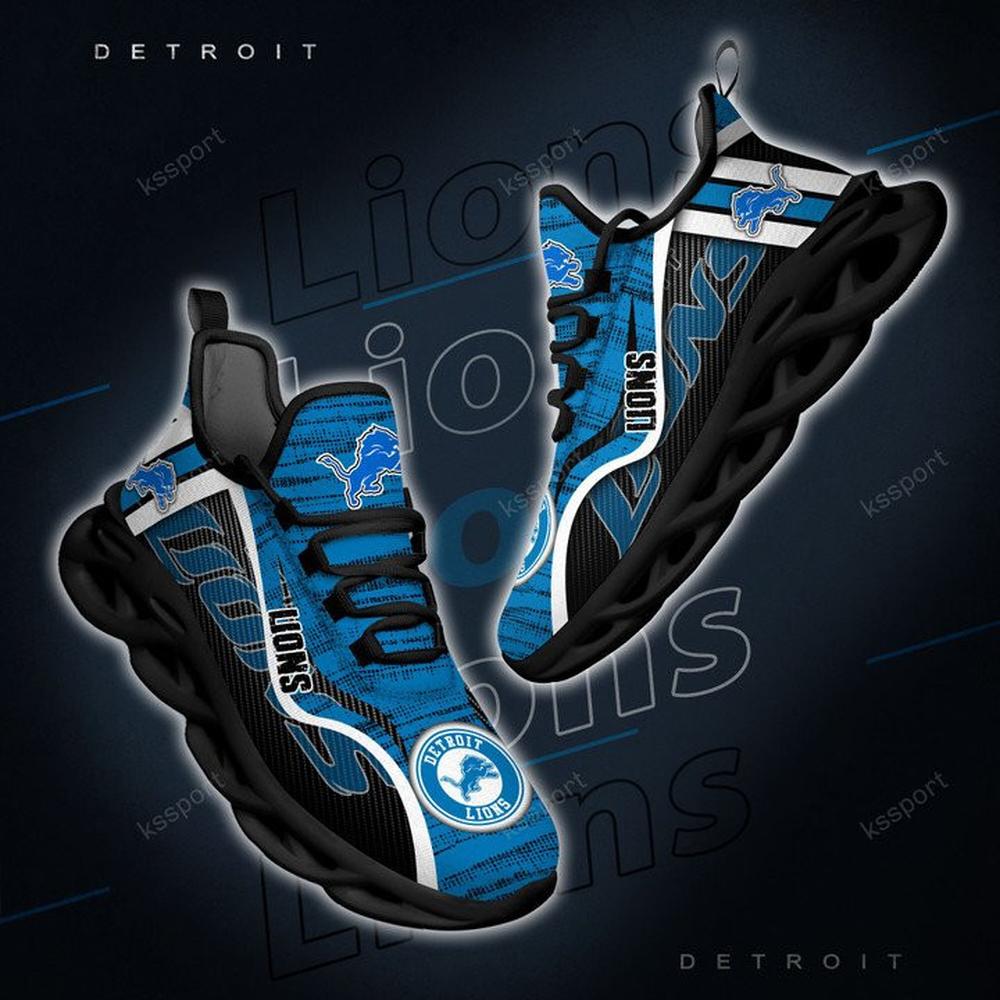 Detroit Lions Max Soul Shoes Sneakers for Men And Women – NFL Football Fan Shoes, Team Sneakers - Image 6