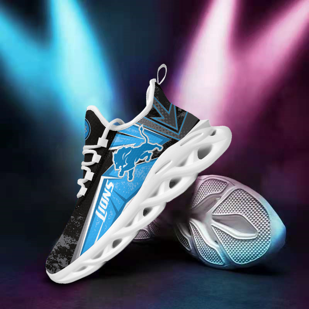 Detroit Lions Max Soul Shoes Sneakers for Men And Women – NFL Football Fan Shoes, Team Sneakers