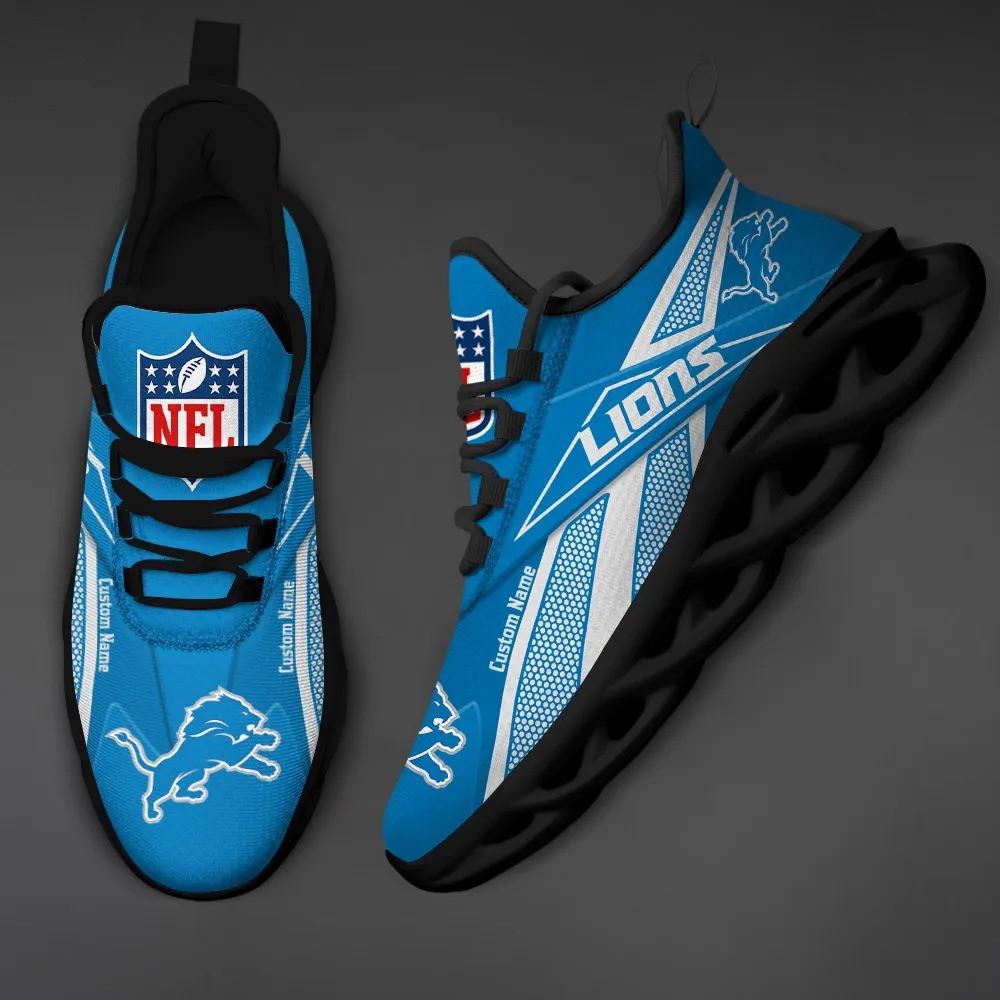 Detroit Lions Max Soul Shoes Sneakers for Men And Women – NFL Football Fan Shoes, Team Sneakers - Image 4