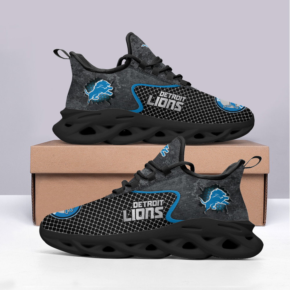 Detroit Lions Max Soul Shoes Sneakers for Men And Women – NFL Football Fan Shoes, Team Sneakers