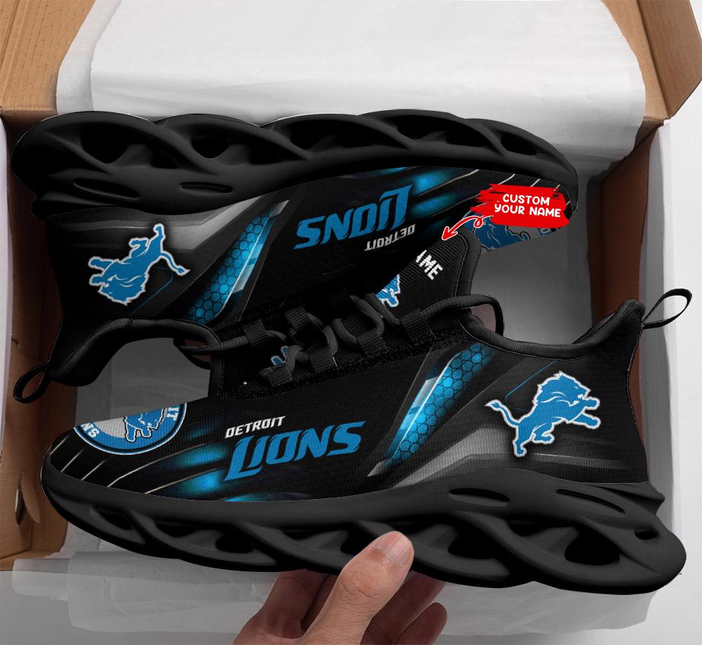 Detroit Lions Max Soul Shoes Sneakers for Men And Women – NFL Football Fan Shoes, Team Sneakers - Image 4