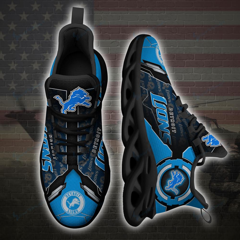 Detroit Lions Max Soul Shoes Sneakers for Men And Women – NFL Football Fan Shoes, Team Sneakers - Image 3