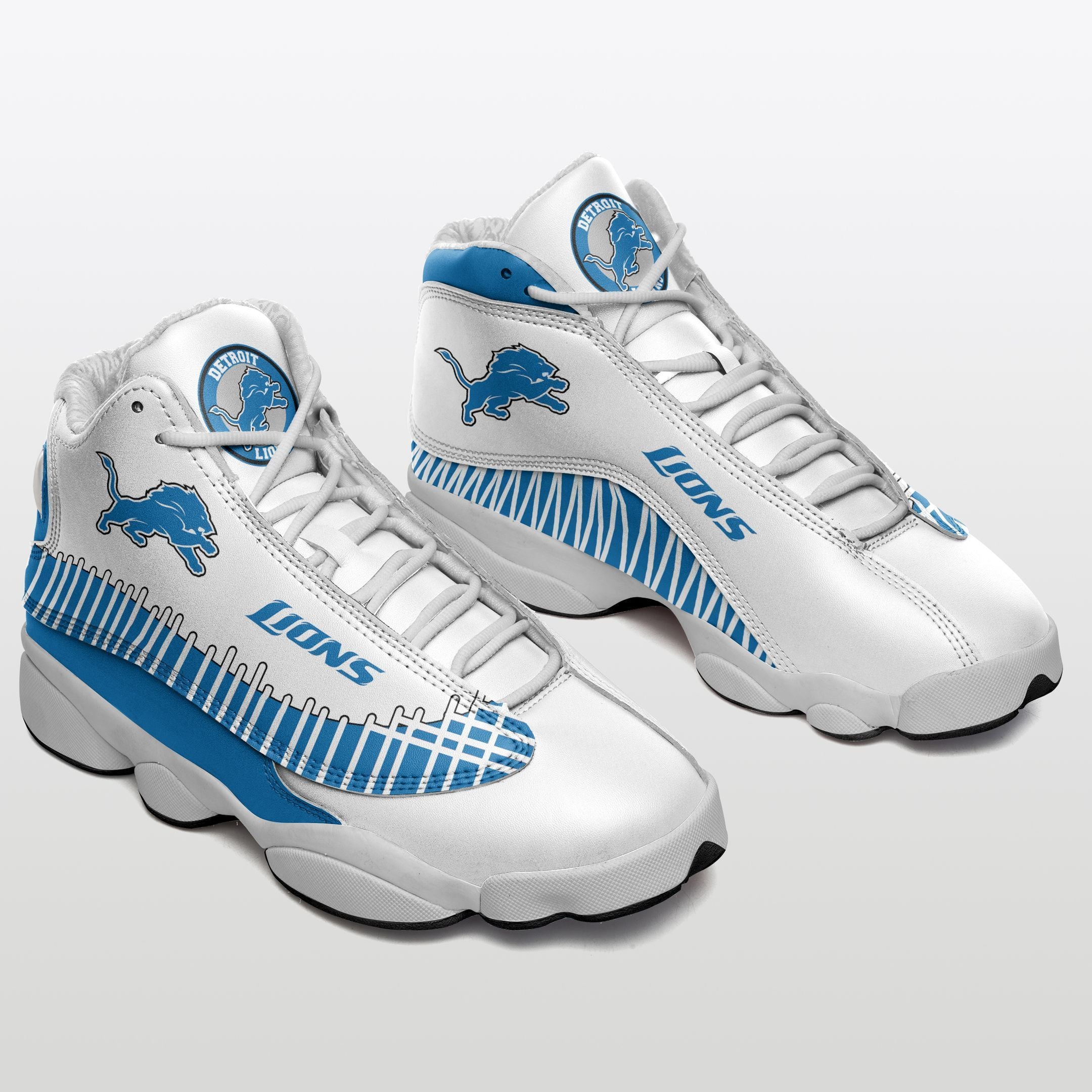 Detroit Lions NFL JD13 Sneakers Shoes for Men & Women | Custom Fan Gift