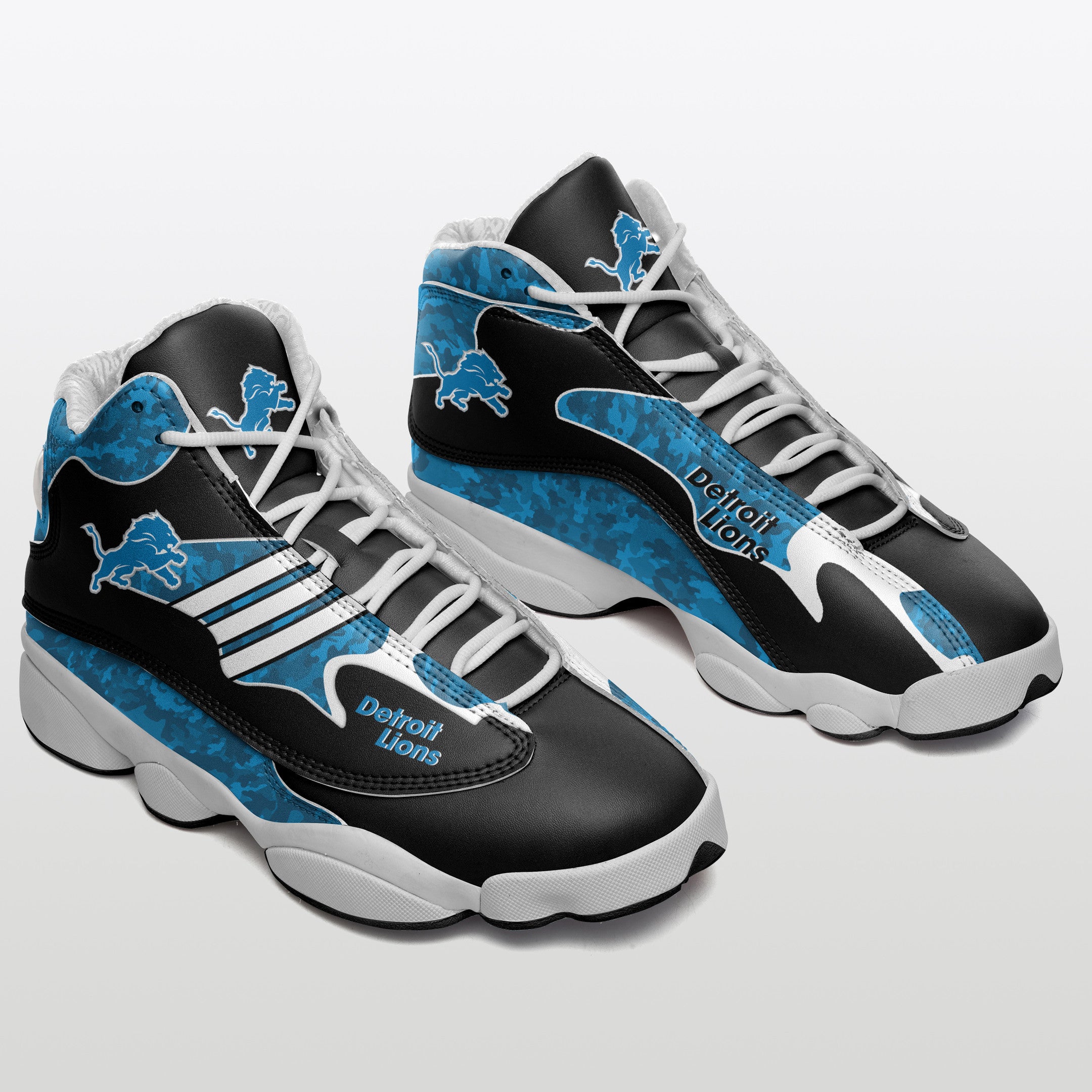 Detroit Lions NFL JD13 Sneakers Shoes for Men & Women | Custom Fan Gift