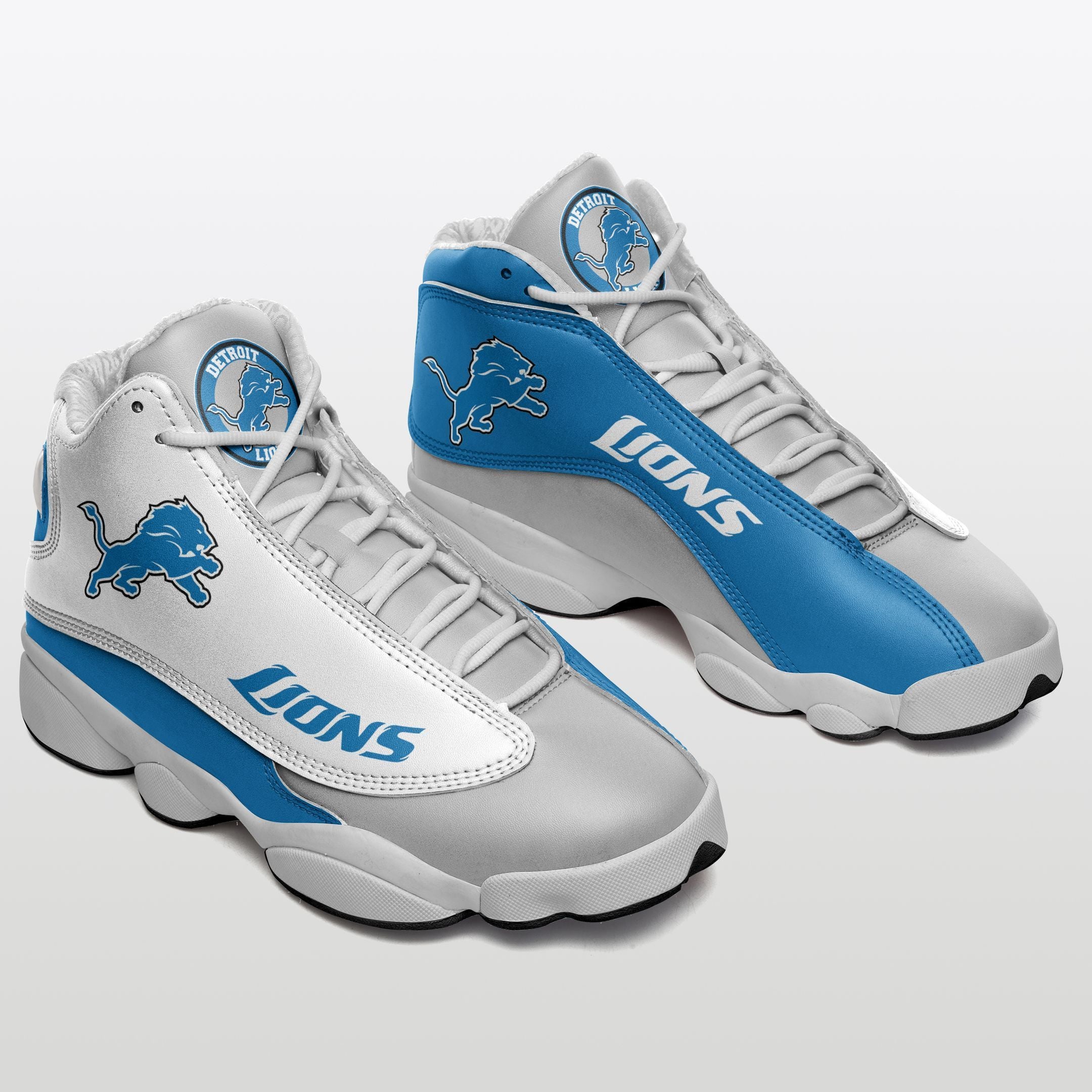 Detroit Lions NFL JD13 Sneakers Shoes for Men & Women | Custom Fan Gift