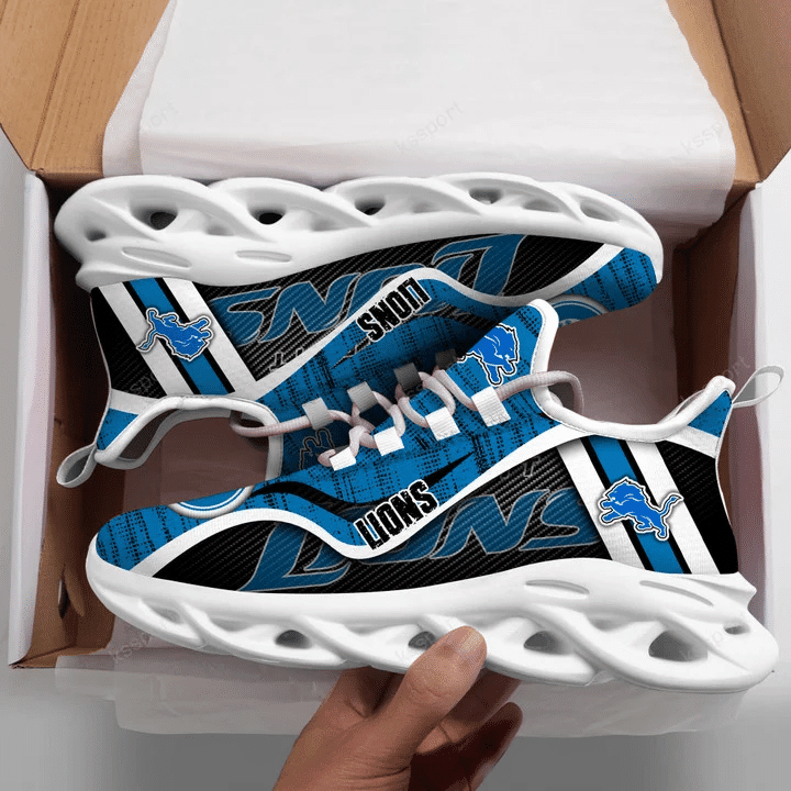 Detroit Lions NFL Max Soul Shoes Sneakers for Men And Women – NFL Football Fan Shoes, Team Sneakers - Image 3