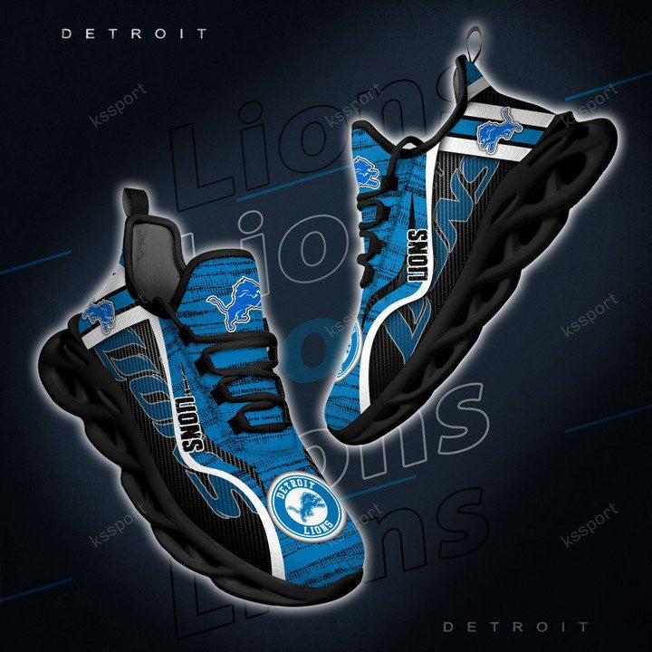 Detroit Lions NFL Max Soul Shoes Sneakers for Men And Women – NFL Football Fan Shoes, Team Sneakers - Image 6