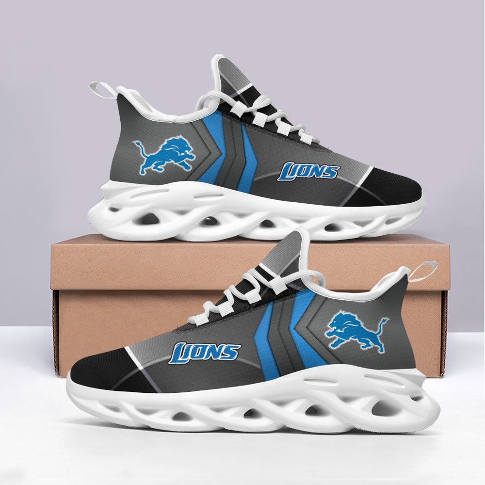 Detroit Lions NFL Max Soul Shoes Sneakers for Men And Women – NFL Football Fan Shoes, Team Sneakers