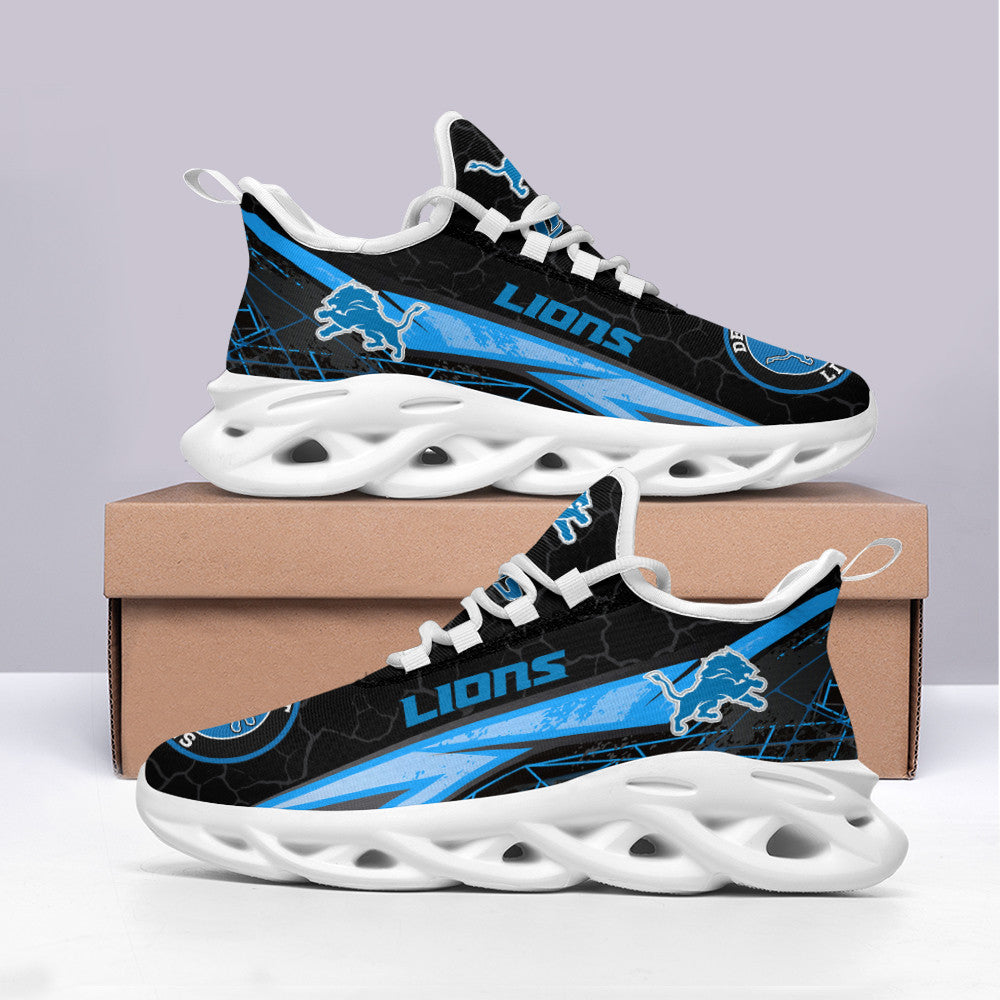 Detroit Lions NFL Max Soul Shoes Sneakers for Men And Women – NFL Football Fan Shoes, Team Sneakers - Image 3