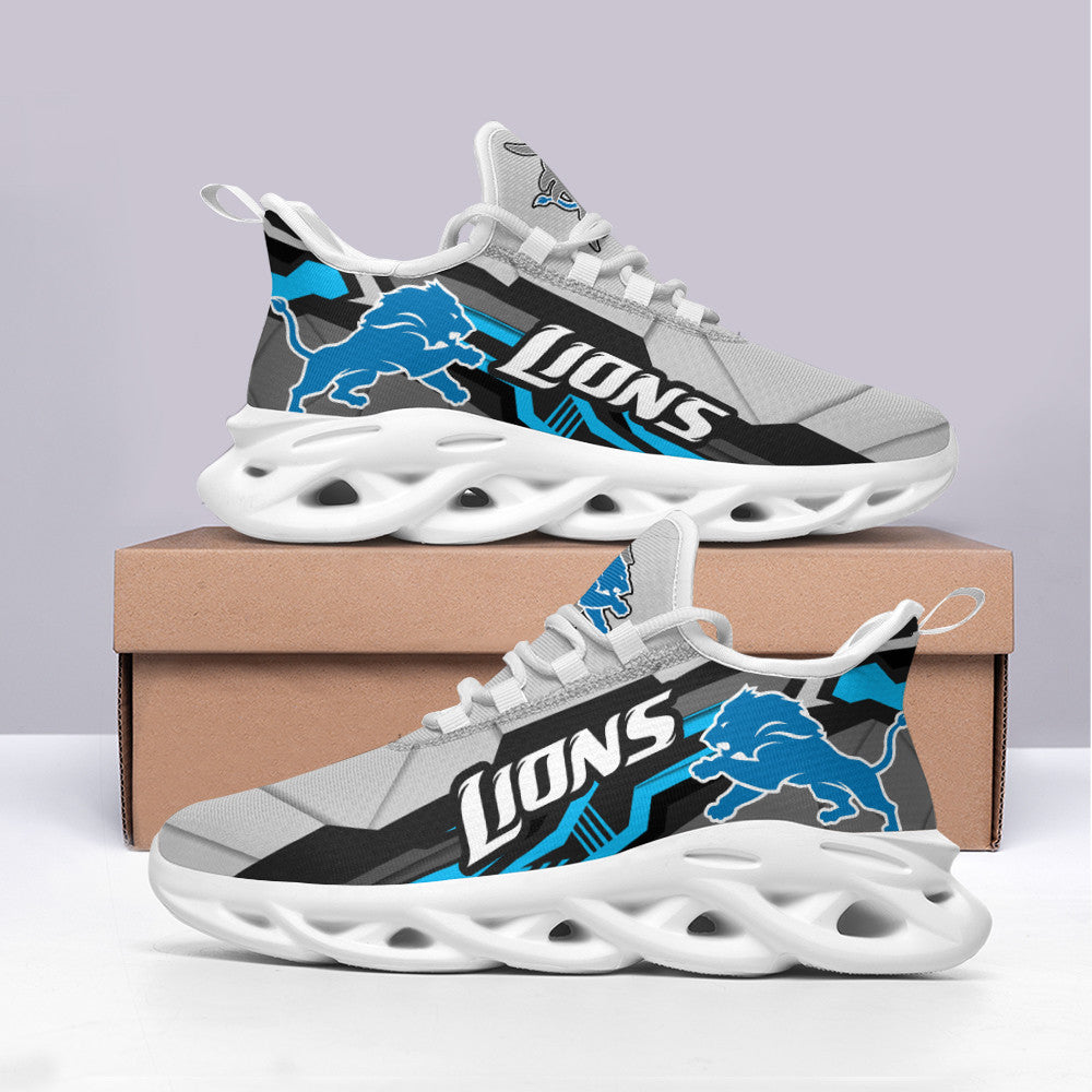 Detroit Lions NFL Max Soul Shoes Sneakers for Men And Women – NFL Football Fan Shoes, Team Sneakers
