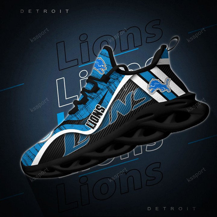 Detroit Lions NFL Max Soul Shoes Sneakers for Men And Women – NFL Football Fan Shoes, Team Sneakers - Image 4