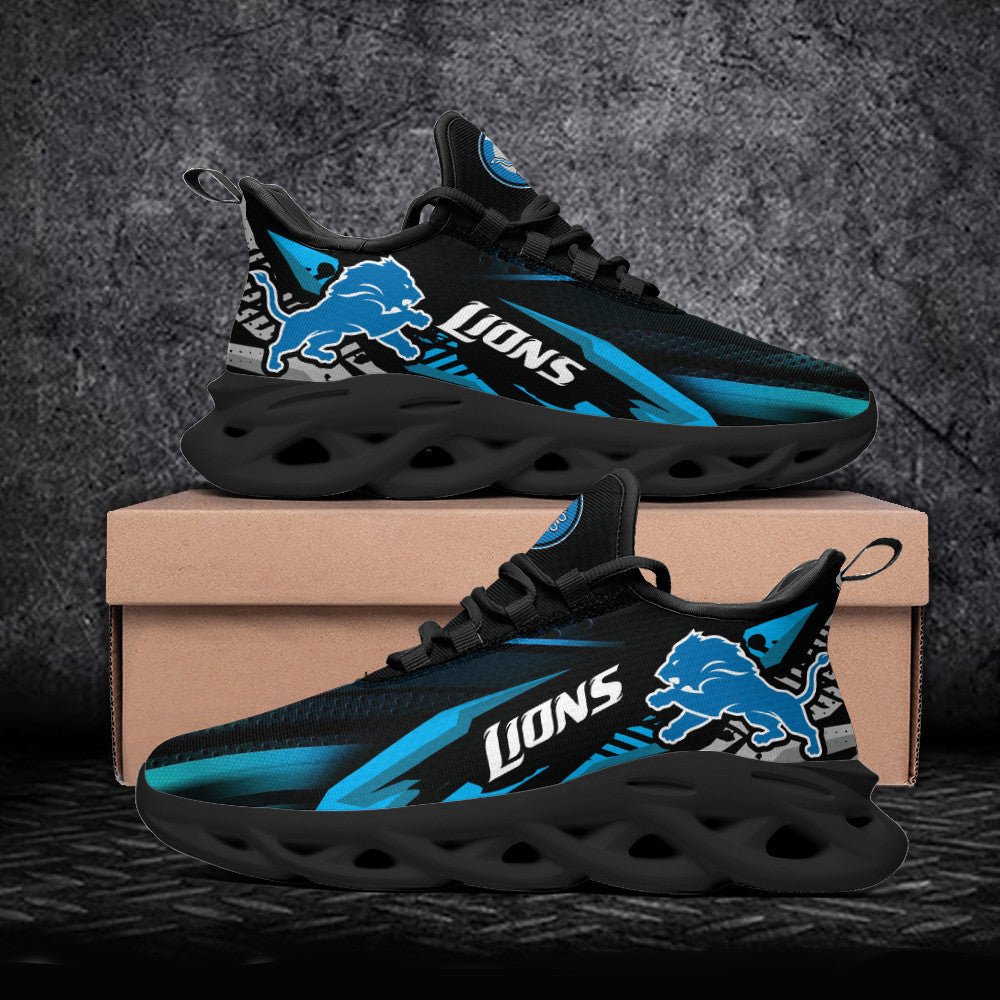 Detroit Lions NFL Max Soul Shoes Sneakers for Men And Women – NFL Football Fan Shoes, Team Sneakers