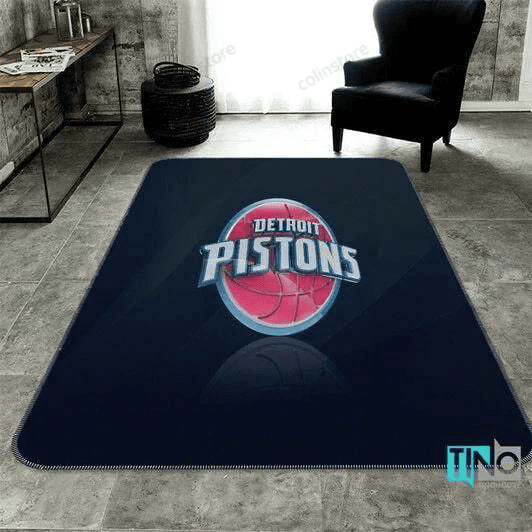 Detroit Pistons Basketball Gifts 3D Rectangle Area Rug – Full Print Carpet For Living Room & Bedroom Home Decor