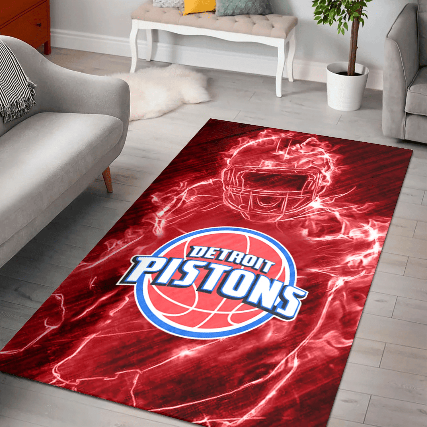 Detroit Pistons Legend 3D Full Print Rectangle Area Rug – Full Print Carpet For Living Room & Bedroom Home Decor