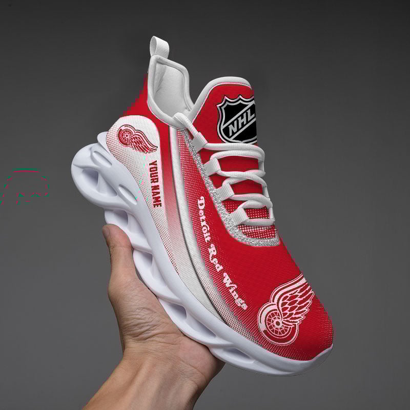 Detroit Red Wings Max Soul Shoes Sneakers for Men And Women – NHL Hockey Fan Shoes, Team Sneakers