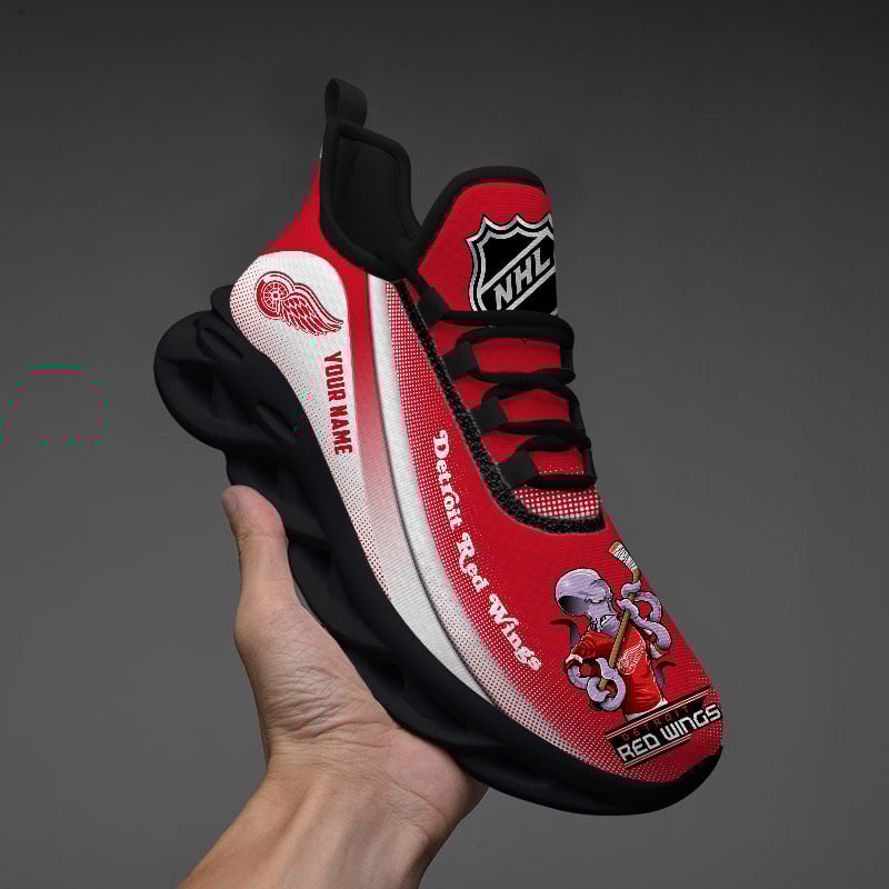 Detroit Red Wings Max Soul Shoes Sneakers for Men And Women – NHL Hockey Fan Shoes, Team Sneakers - Image 3
