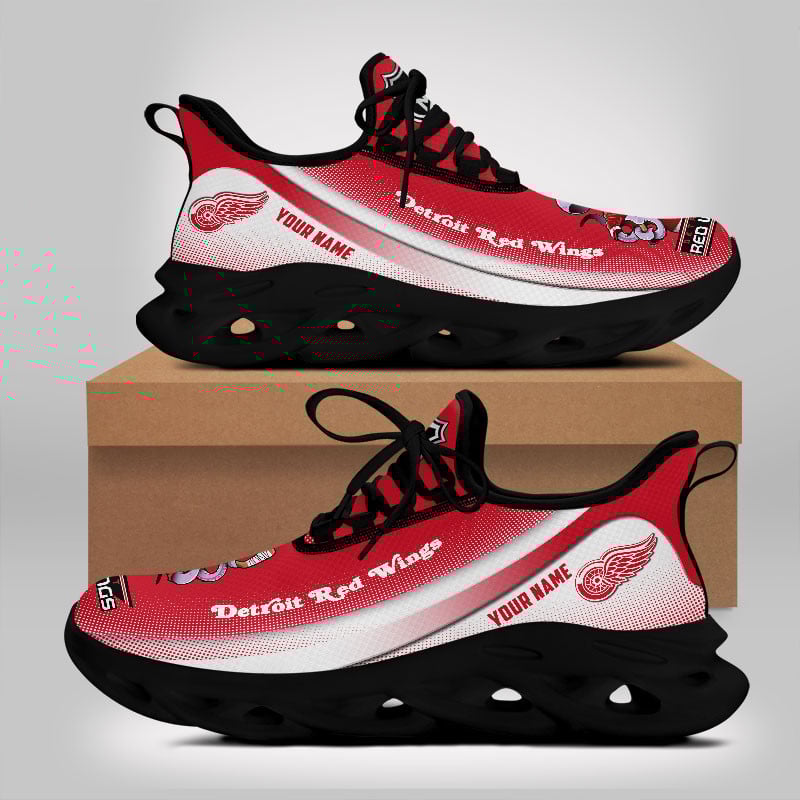 Detroit Red Wings Max Soul Shoes Sneakers for Men And Women – NHL Hockey Fan Shoes, Team Sneakers - Image 4