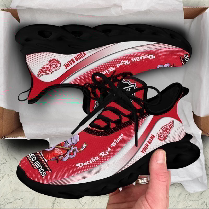 Detroit Red Wings Max Soul Shoes Sneakers for Men And Women – NHL Hockey Fan Shoes, Team Sneakers - Image 5