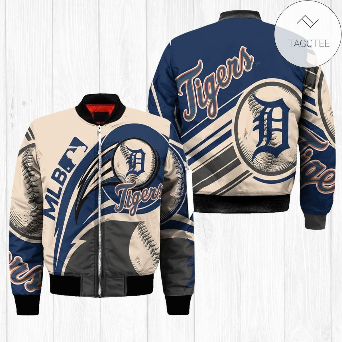 Detroit Tigers Bomber Jacket | MLB Team Jacket for Men & Women | Baseball Fan Gift