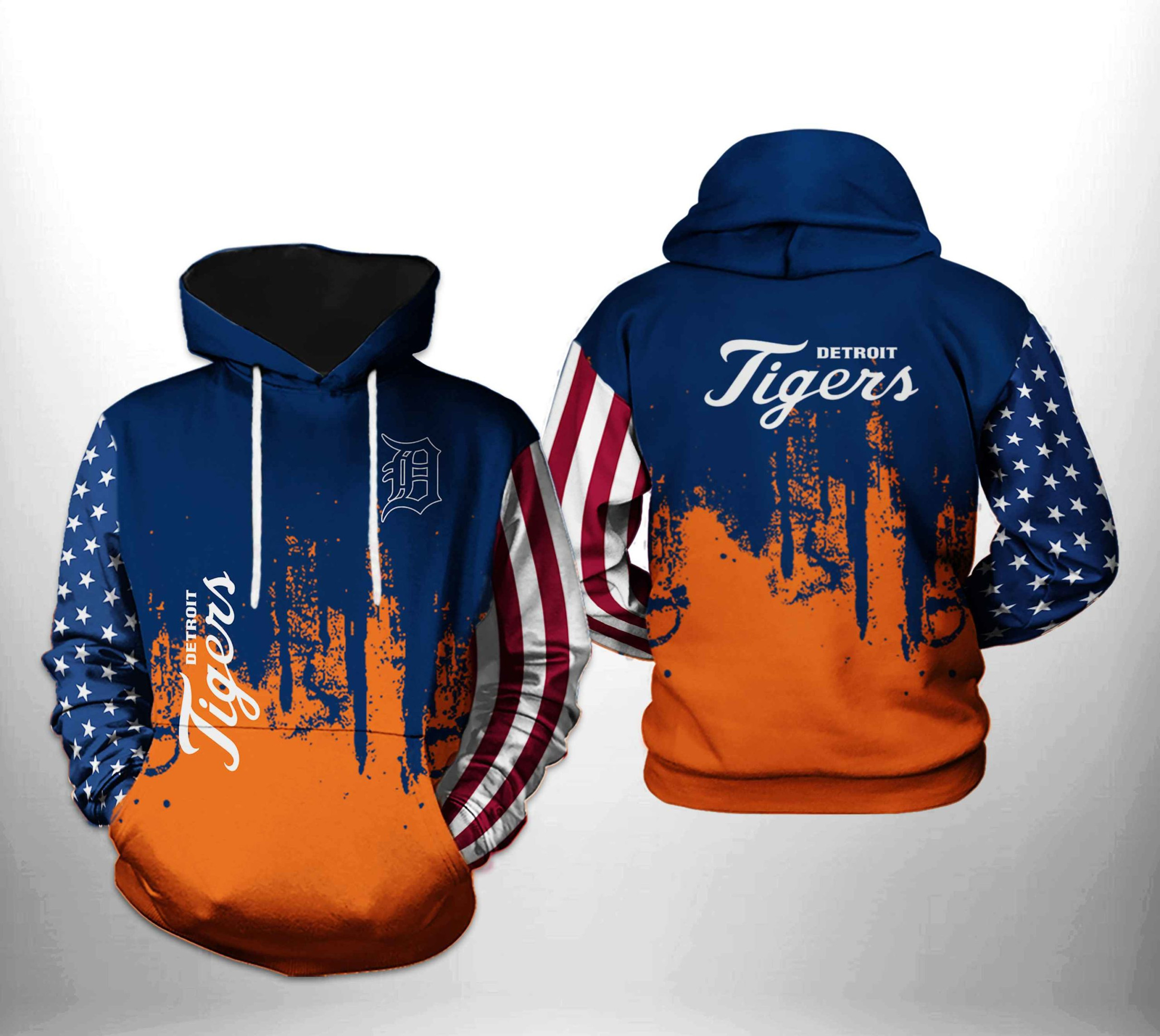Detroit Tigers MLB Team US 3D All Over Print Hoodie & Zip Hoodie