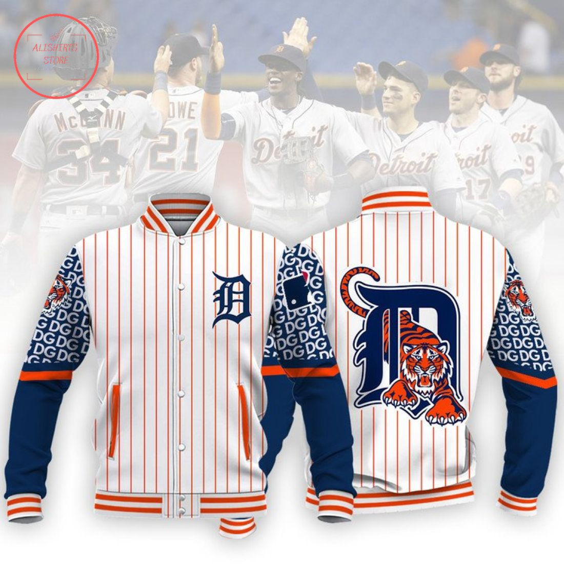 Detroit Tigers Varsity Baseball Jacket for Men & Women | MLB Team Fan Gift
