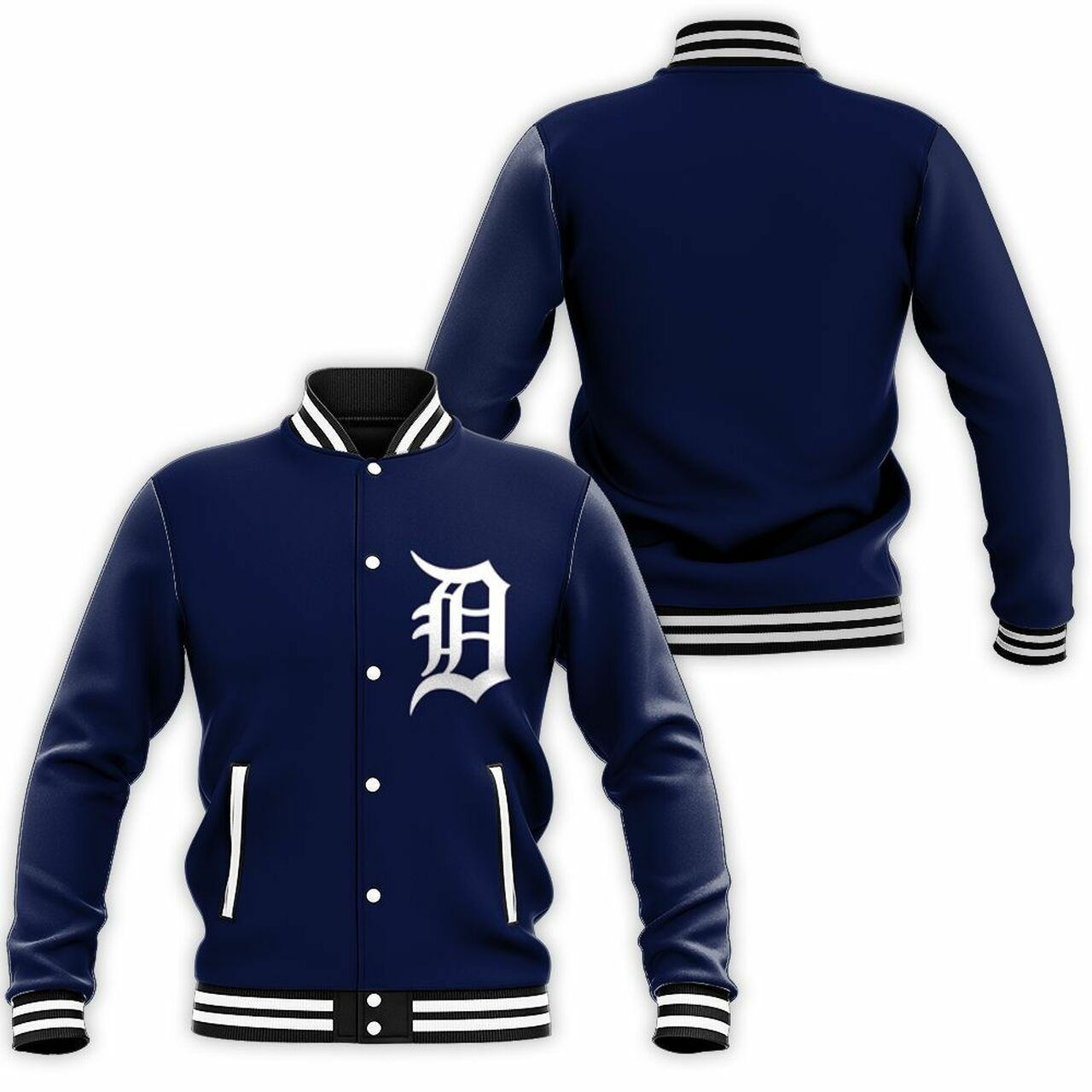 Detroit Tigers Varsity Baseball Jacket for Men & Women | MLB Team Fan Gift